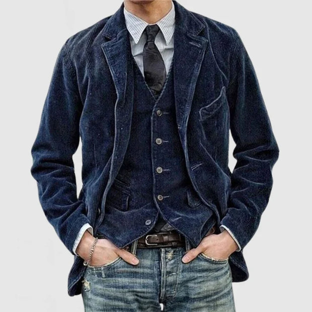 Adam™ - Herr Vintage Blazer Och Västen